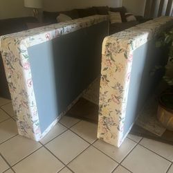 2 twin box springs (used for a king bed)