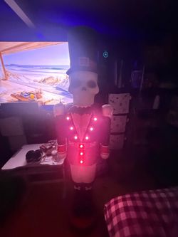 Set of 2 ! 6 FT Halloween Painted Animated Giant Skeleton Nutcracker, 72", Halloween Decor by Way to Celebrate