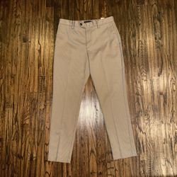 Banana Republic Slim-Tapered Fit Grant Dress Pant Herringbone Brown 32x32