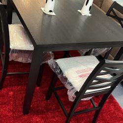 Black Pub Table Set $449.