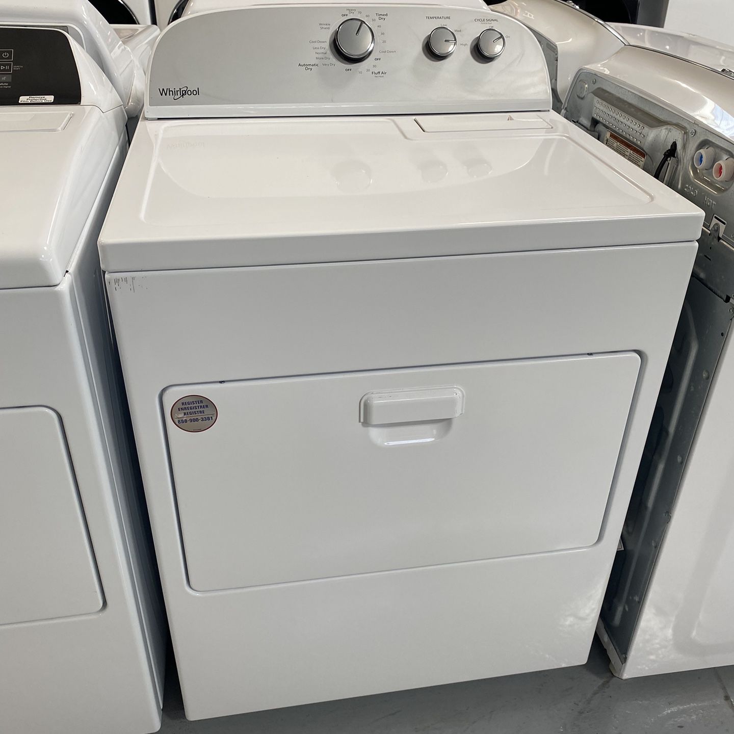 White 7.0 Cu. Ft. Top Load Electric Dryer 
