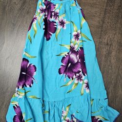 Girls Hawaiian Luau Dress Sz4