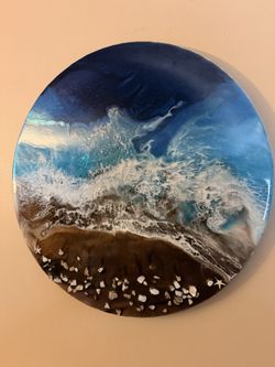 🌊 One-of-a-Kind Ocean Resin Art 🌊