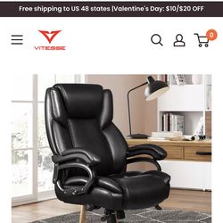 Black big and Tall office chair NEW