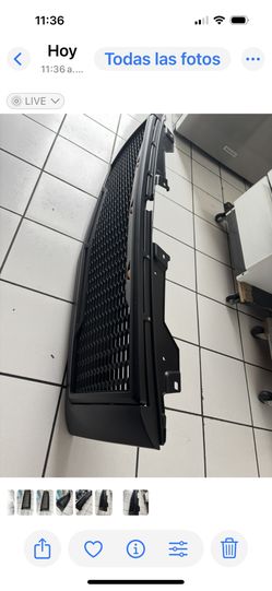 2007-2010 Chevy Silverado 2500/3500 Meta Black ABS LED Ruptor Mesh