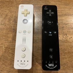 Nintendo OEM Wii Remote White Black Motion Plus Controller Tested