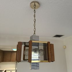 Vintage Hanging Ceiling Light – Mid-Century Modern – $35