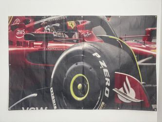One Of A Kind Ferrari F1 Banner 6’8” X 4’3”