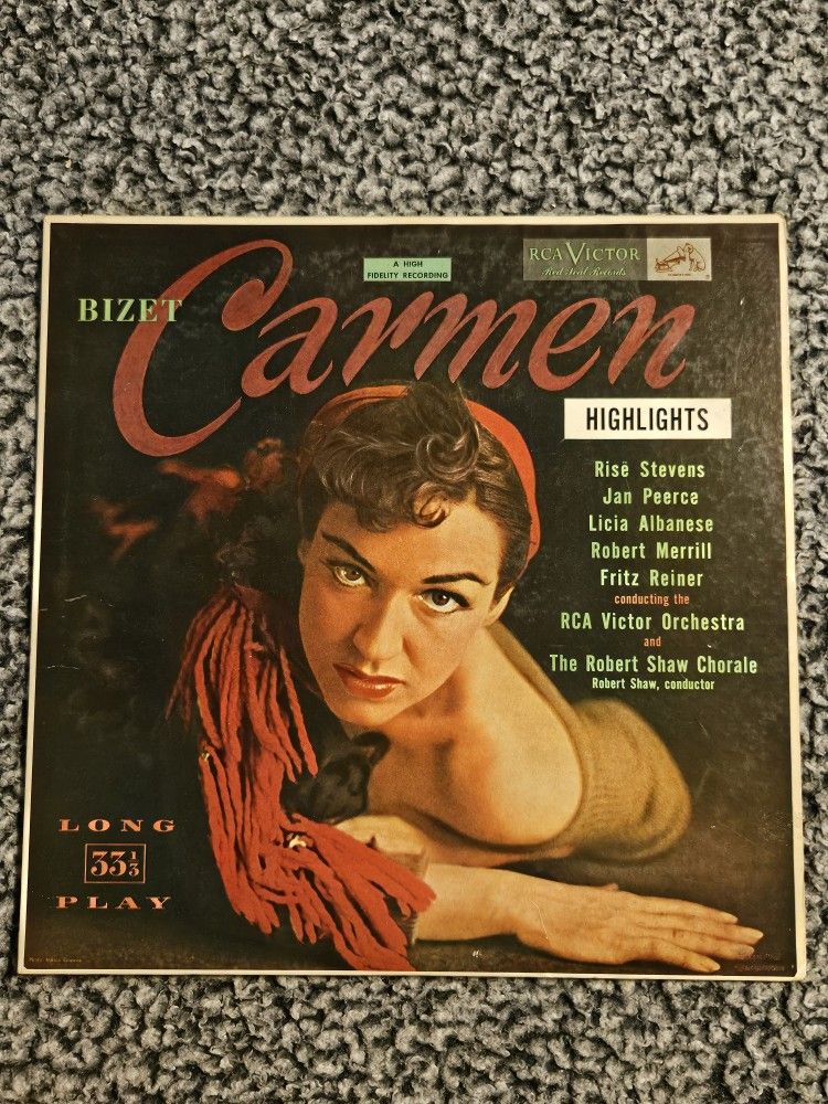 Vintage LP Vinyl Midcentury Record ALBUM Carmen Beoadway