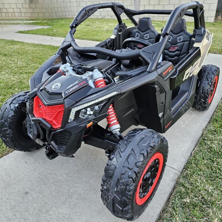 48volt 4x4 2seater CAN AM Razor Ride On Electric Kids Car With RUBBER TIRES  & 2 Batteries Power Wheels Powerwheels 48v 24v 24volt