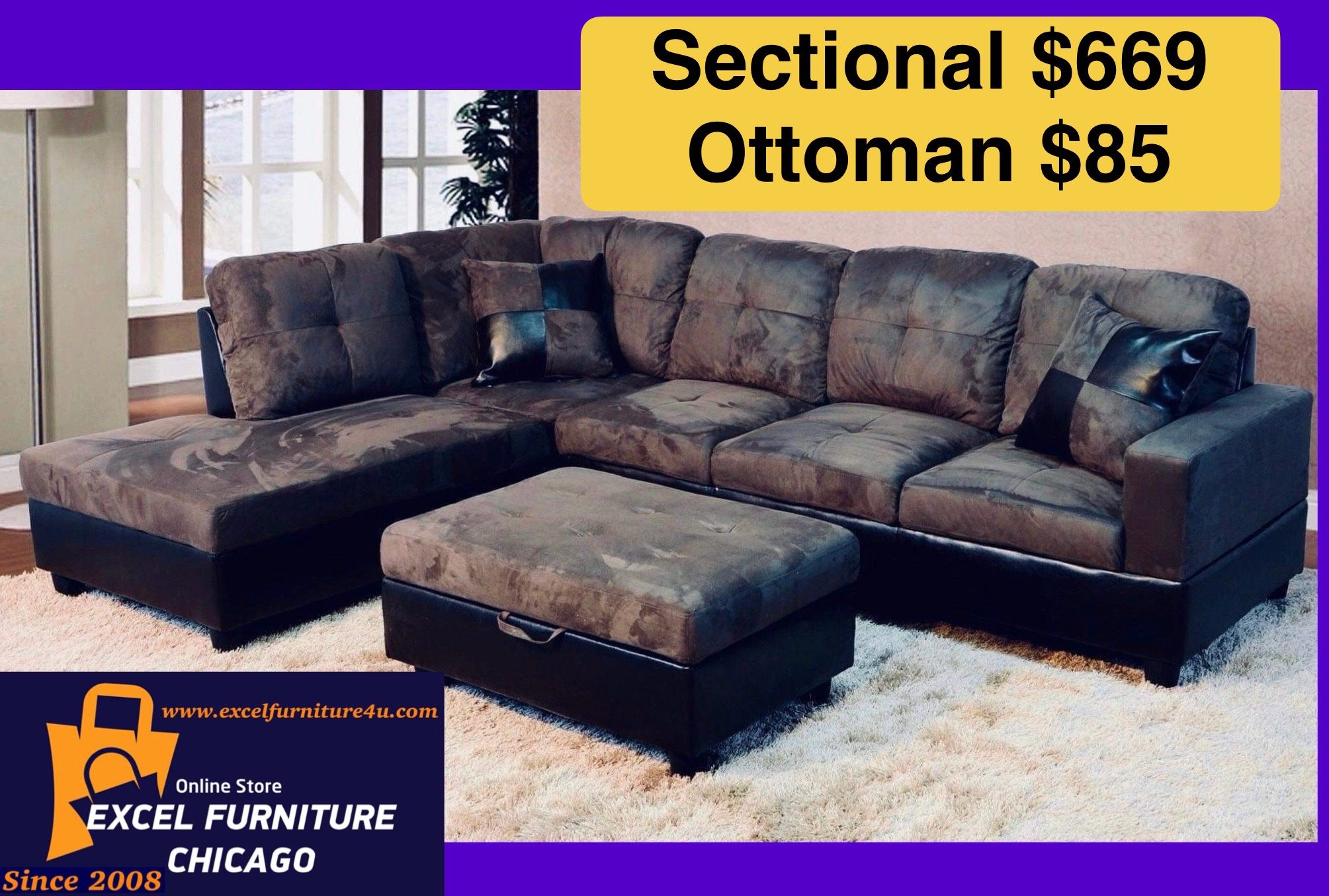 💫FREE DELIVERY💫Brand New Sectional Sofa Couch