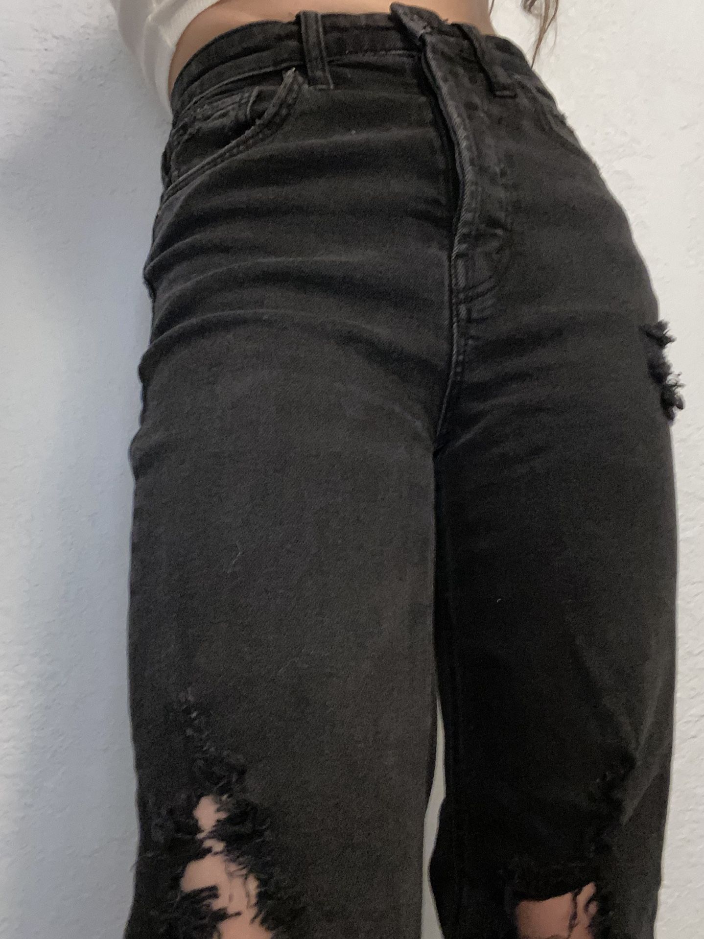 Highest Rise Straight Black Jean Size 00