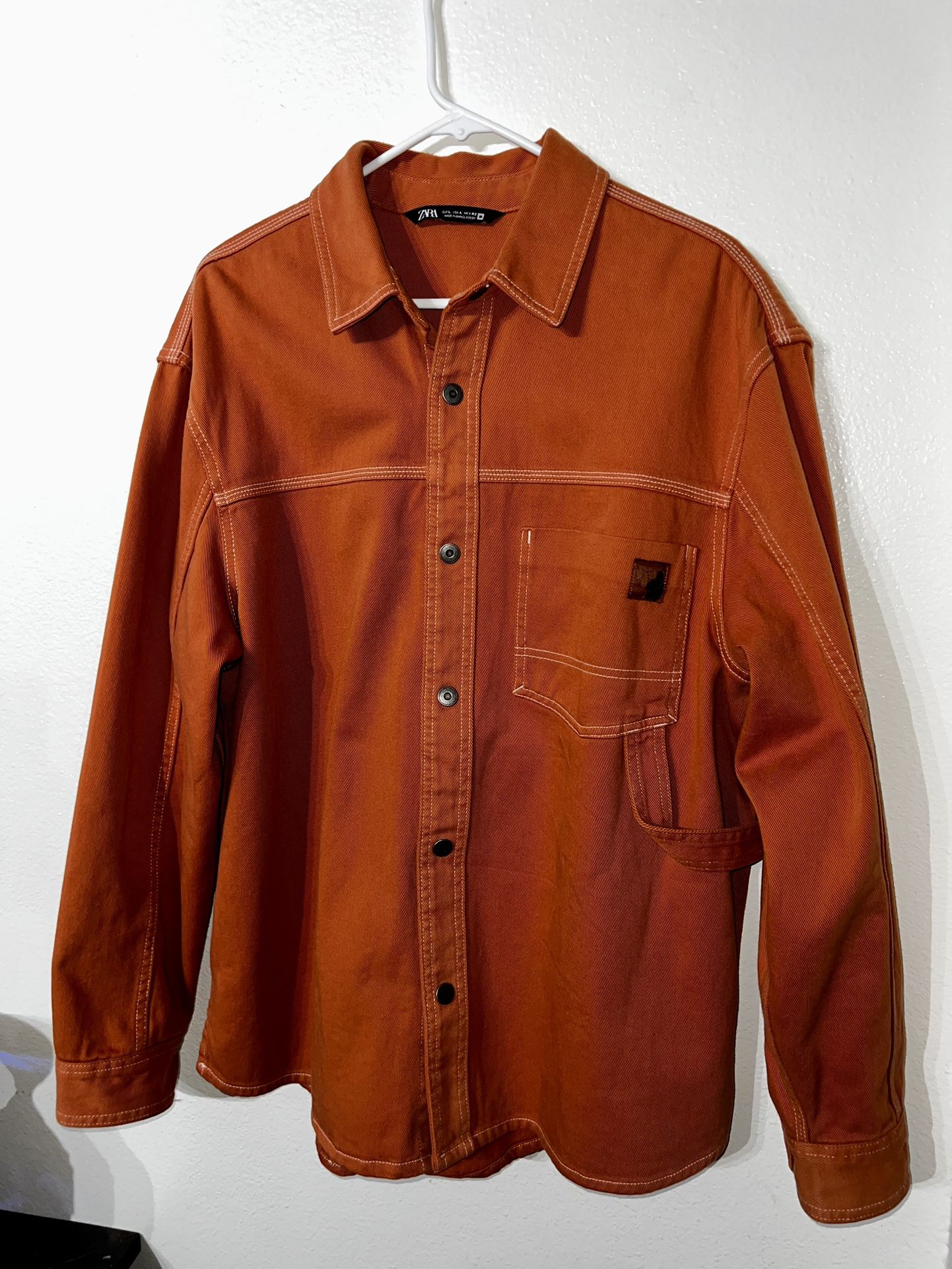 Orange Zara Shirt 