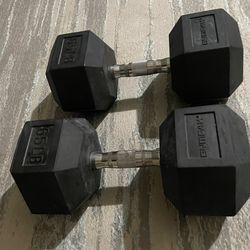 Pair of 65lb dumbbells