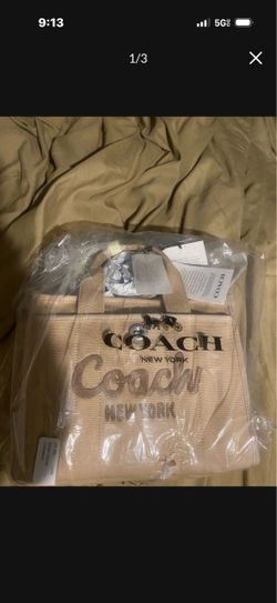 Coach New York Canvas Tote Bag