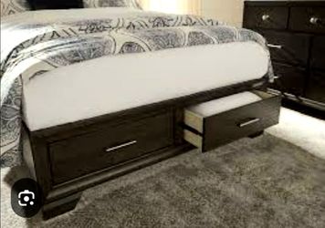 Platform bed and dresser