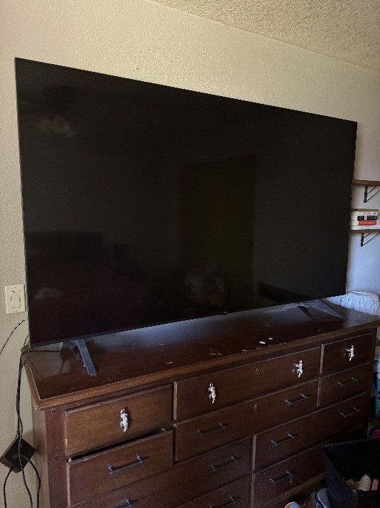 74” LG Smart TV with remote