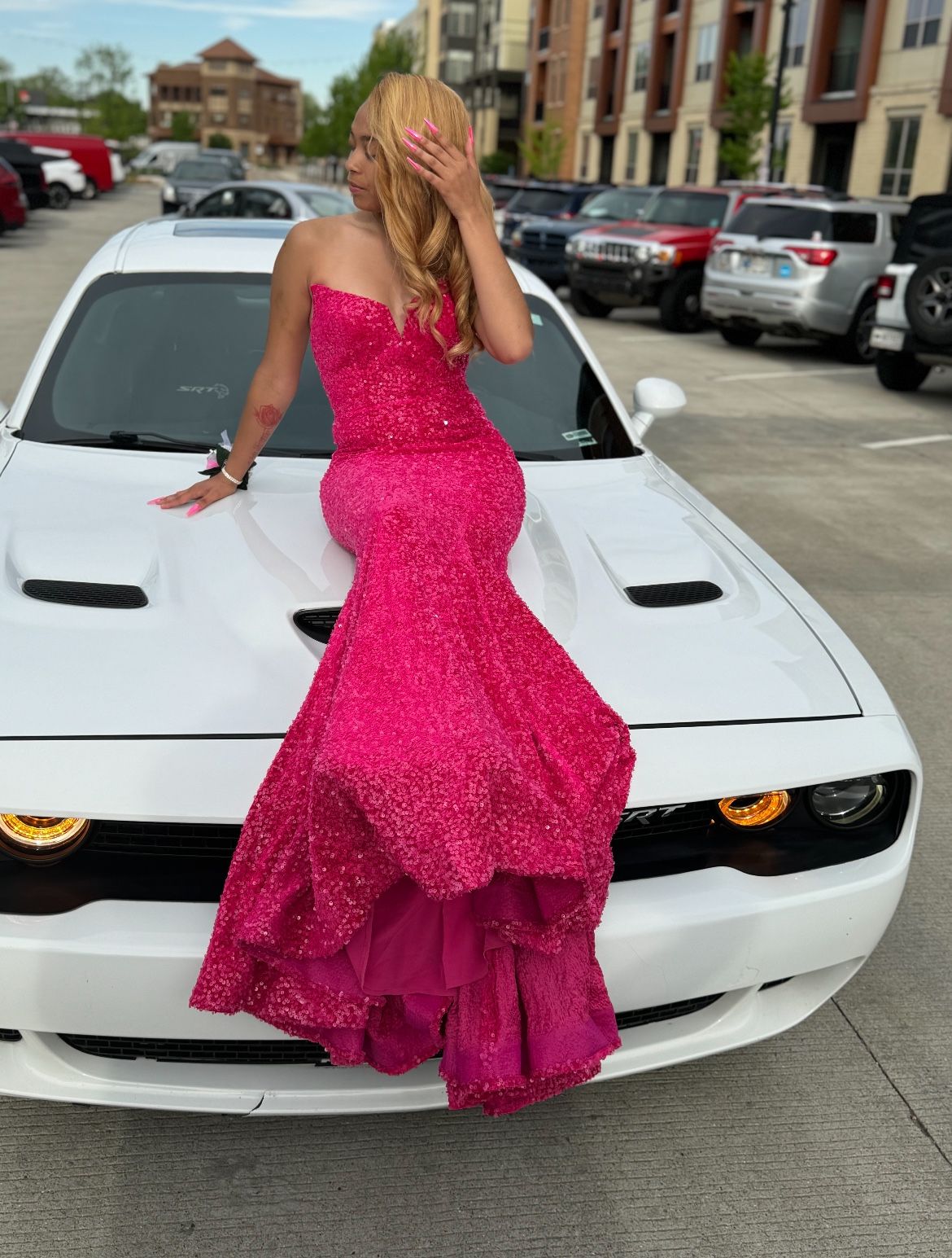 New York Dresses Hot Pink Size 4