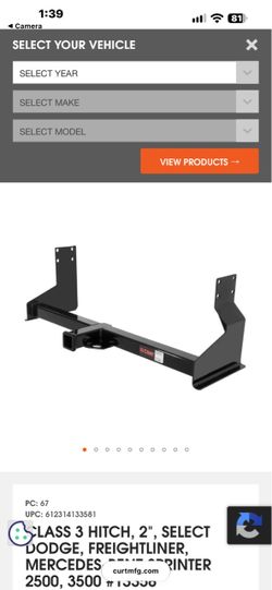 CURT Class 3 Trailer Hitch 2" Receiver