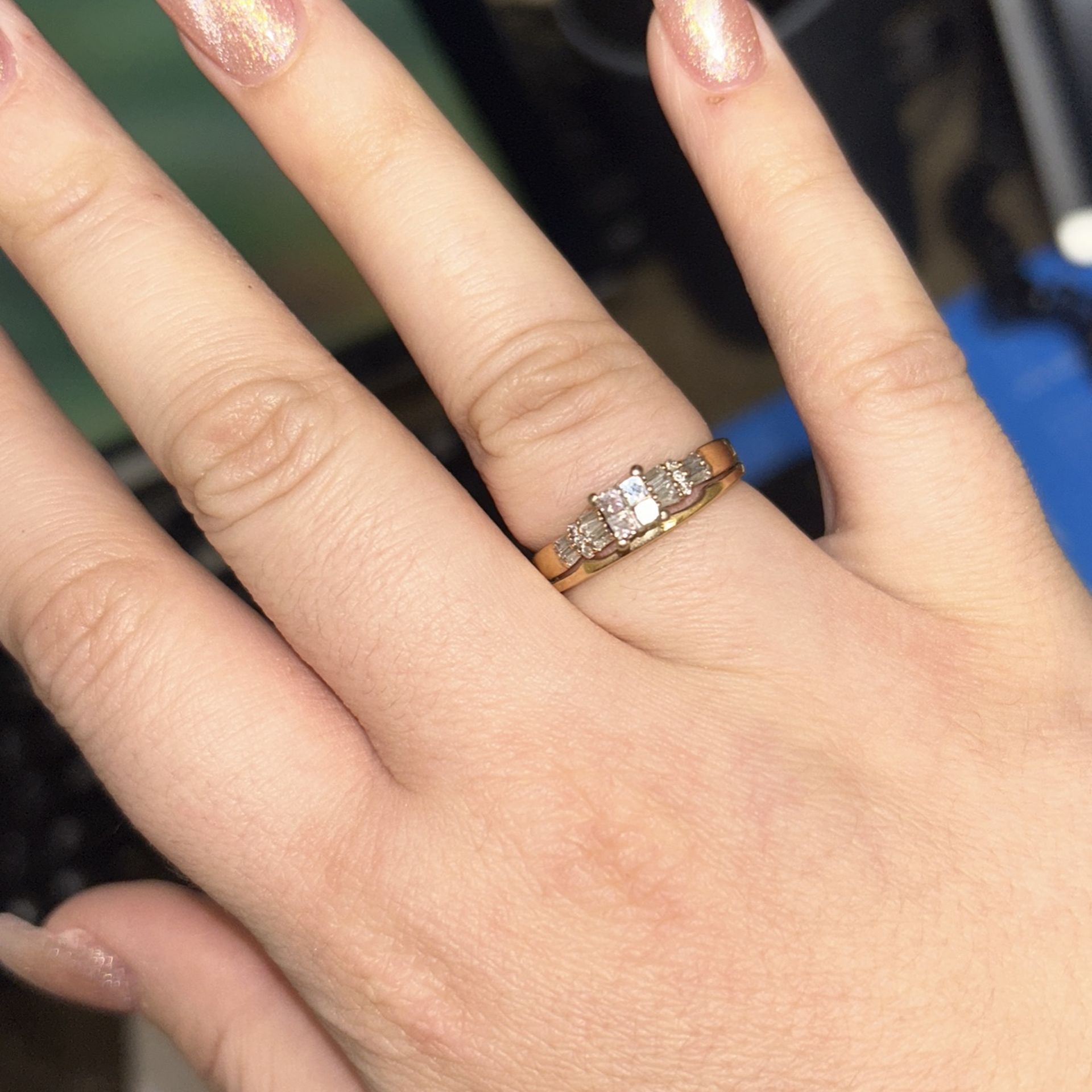 Diamond And Yellow Gold Ring