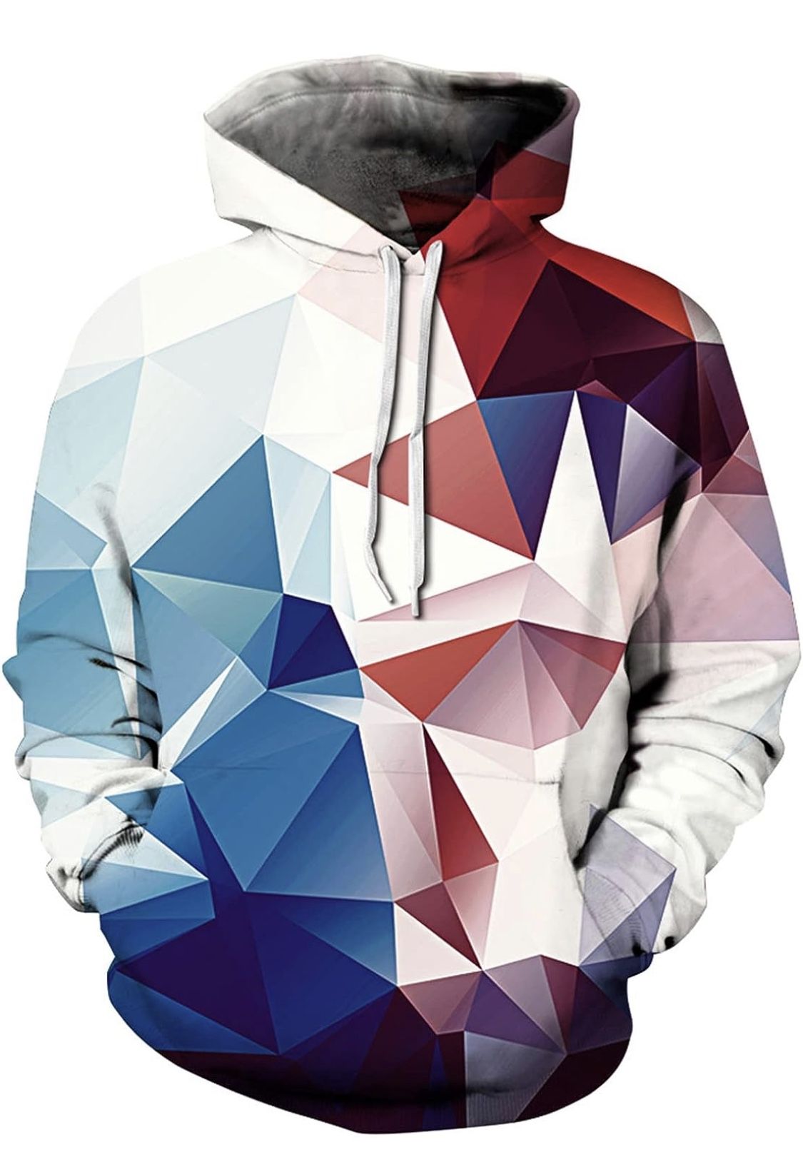 NEWCOSPLAY Unisex 3D Graphic Hoodies for Men Realistic Digital Print Pullover Hoodie Hooded Sweatshirt