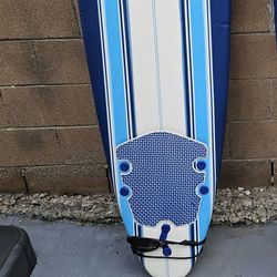 8ft Wavestorm Foam Surfboard With Leash,  Good Condition