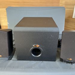 👉 Klipsch ProMedia 2.1 THX Speakers w/ Subwoofer – Great Sound – $75