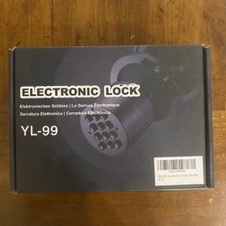 HIDALIFE YL-99 Electronic Keypad Door Knob Lock Security Entry Matte Black, NEW