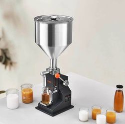 New Manual Adjustable Bottle Filling Machine Paste Liquid Filling Machine 5-100ml Stainless Steel