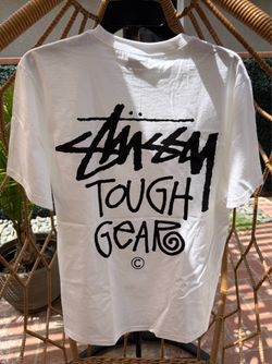 BRAND NEW Stussy Tough Gear White Size MEDIUM Chapter Store Tee Honolulu Tokyo