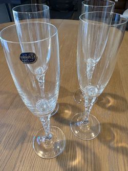 Bohemia-Crystal Wine Glasses (4)