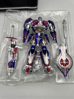 Cybertron Cavaliers BS-03 Optimus Prime Transforming Robot Action Figure Weapons