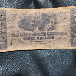 Vintage 3 Dollar Bill