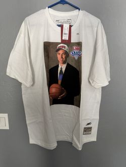 Steve Nash Phoenix Suns NBA Draft Day Picture T-Shirt Mitchell & Ness Sz Small