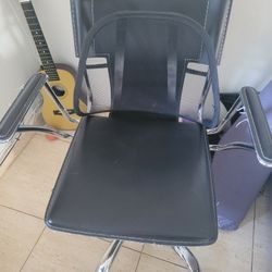 Leather Office Chair With Metal 