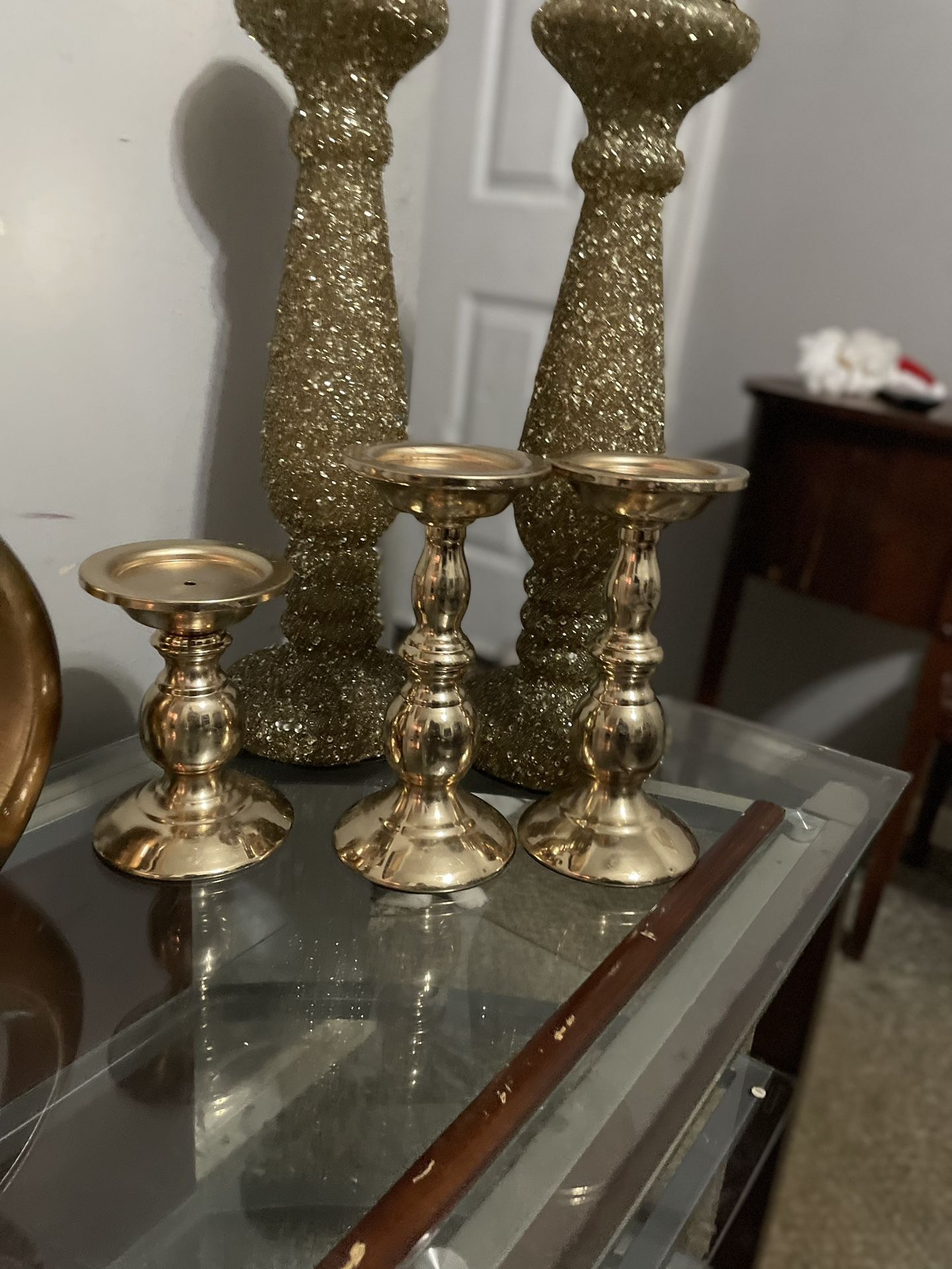 Gold Candle Holder Collection