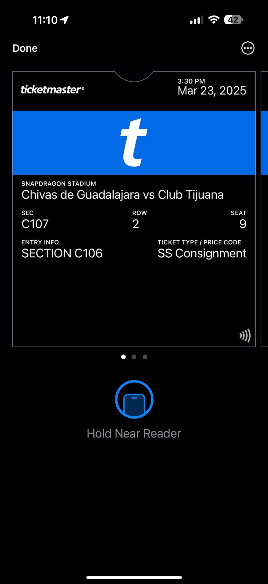 Chivas VS Xolos Snapdragon Stadium 3/23 3:30PM