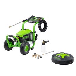 Greenworks 3000 PSI Electric Pressure Washer Combo Kit $349.99