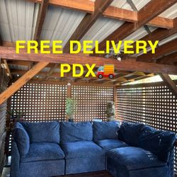 Dark Blue Modular Sectional Sofa FREE DELIVERY