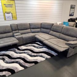 Alejandra reclining sectional #1299 with easy finance