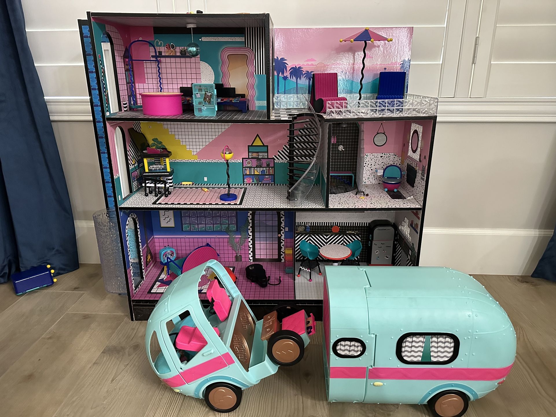 LOL doll House And Trailer