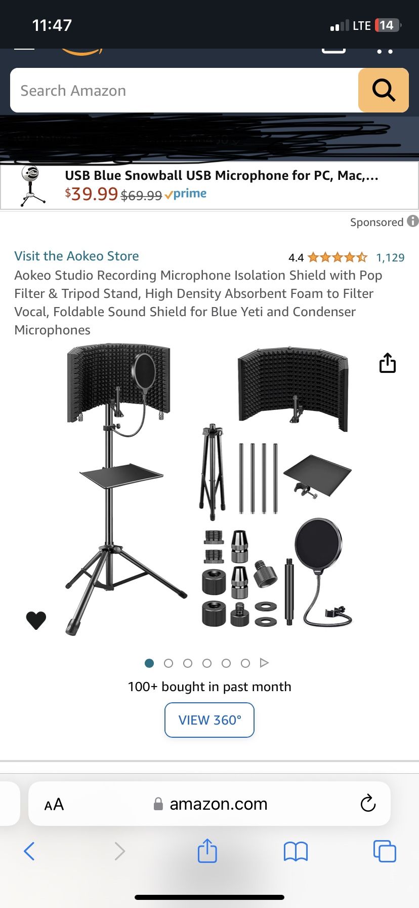 Microphone Curved Stand