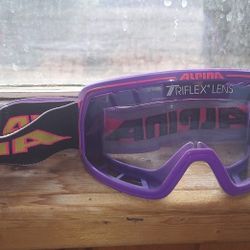 Alpine Goggles. Purple And Pink