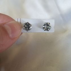 Hexagon Gem Earrings