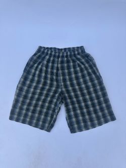 Route 66 Plaid Shorts - Mens S, Green & Blue, Elastic Waist