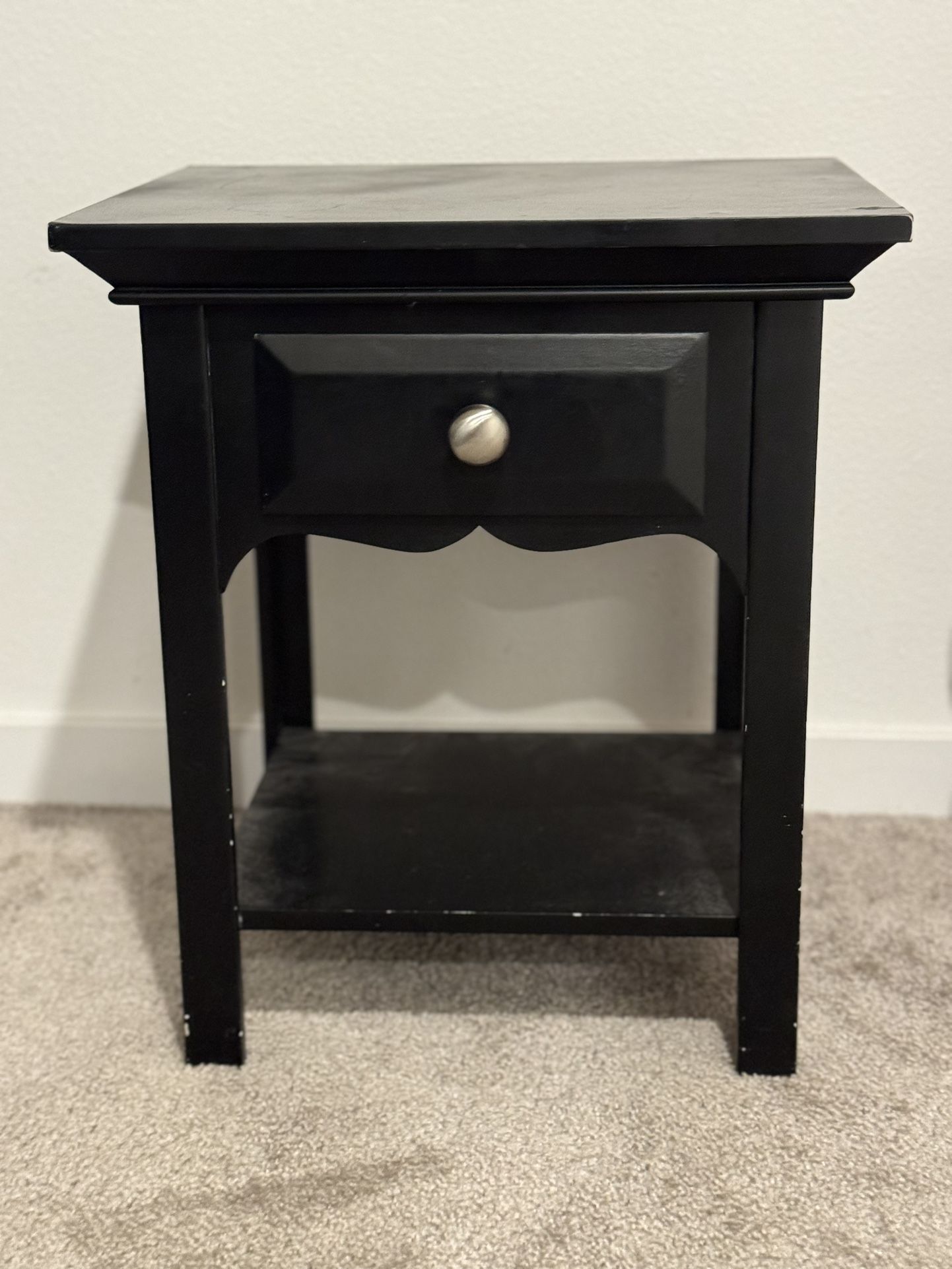 MICKE Desk, black-brown, 55 7/8x19 5/8 "