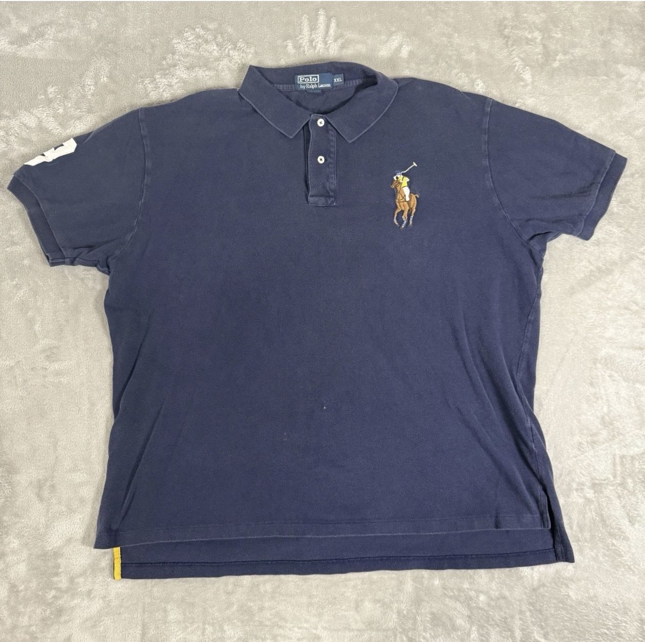 Polo Ralph Lauren Big Pony Polo #3 Logo Embroidered Horse Men's 2XL Polo Shirt