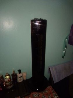 New black rotation fan.