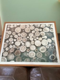 Oversized Designer Framed Art - Middle of Nowhere "Log Stack" (40" × 32")