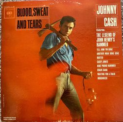 Johnny Cash “Blood, Sweat, and Tears” Vinyl Album $12